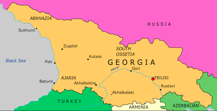 map of georgia
