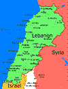 map of lebanon, thumbnail